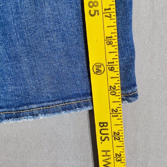 Silver Jeans Bermuda shorts women's size 34 denim blue colour Elyse straight - Picture 11 of 13